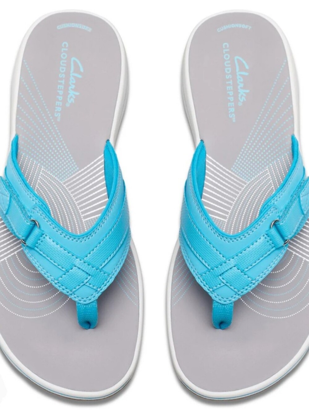 New In Box Clarks Breeze Sea Sandals Size 8 Aqua